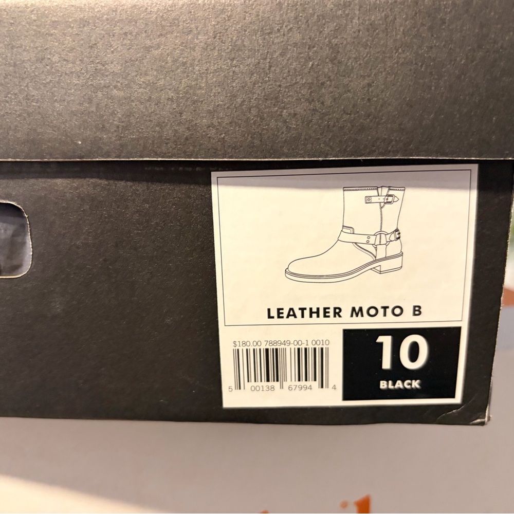 Banana Republic Black Leather Ankle Boots size 10. Firm price. - Picture 4 of 4